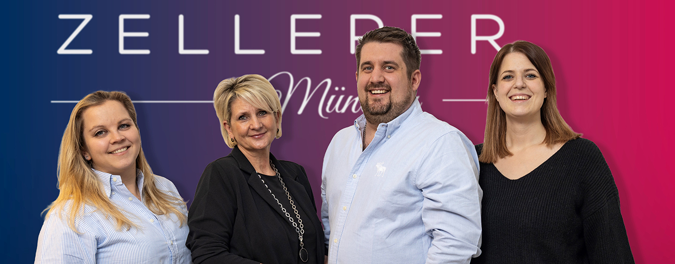 Das Team der Zellerer GmbH: Christina Stelzer, Ingrid Zellerer, Michael Zellerer und Carina Feicht